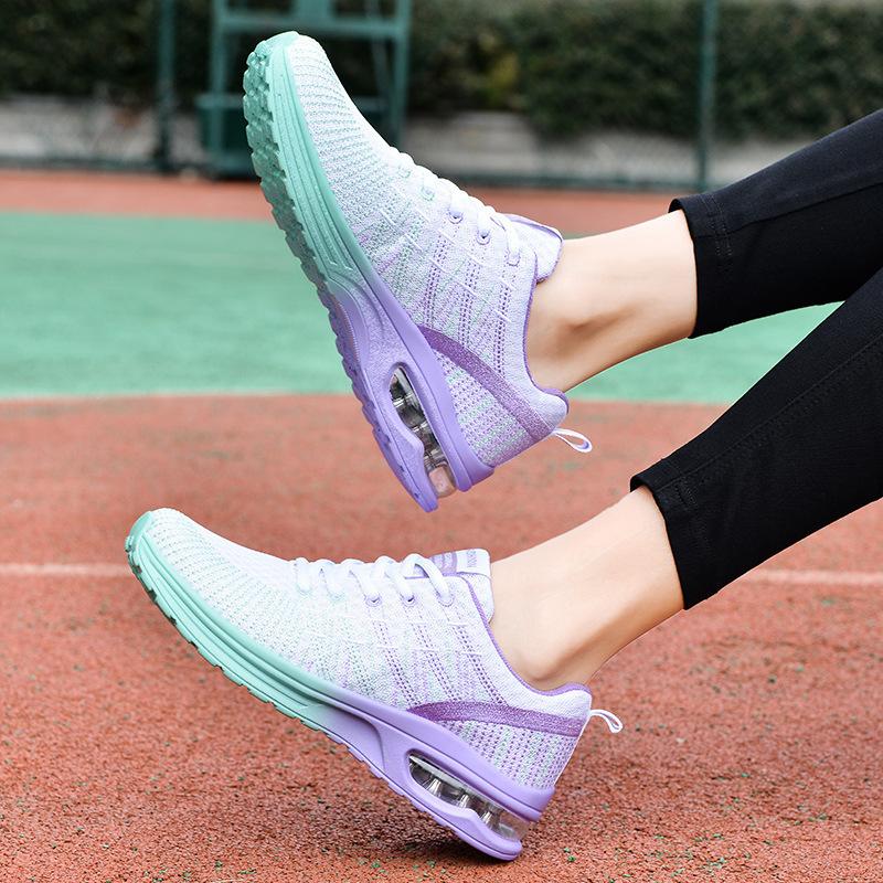 Fashion Spring Air Cushion Running Shoes Breathable Mesh Sneakers Sports Casual Woman Shoes Walking Breathable Tennis Shoes for Women