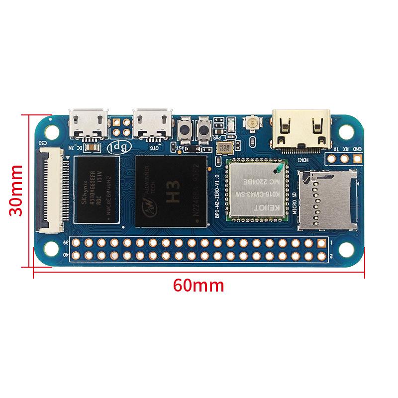 Одноплатный компьютер Banana Pi-M2 Zero с четырехъядерным процессором Allwinner H3, поддержкой WiFi и Bluetooth