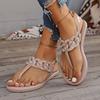 2024 Summer Fashion, Comfortable and Elegant Beach Shoes, Casual Soft-soled Flat-soled Buckle Sandals