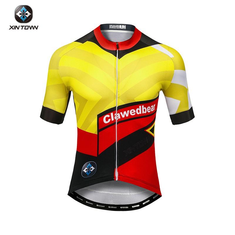 Mens Cycling Jersey Shorts Set Short Sleeve Breathable Bike Outfit Mountain Road Biking
