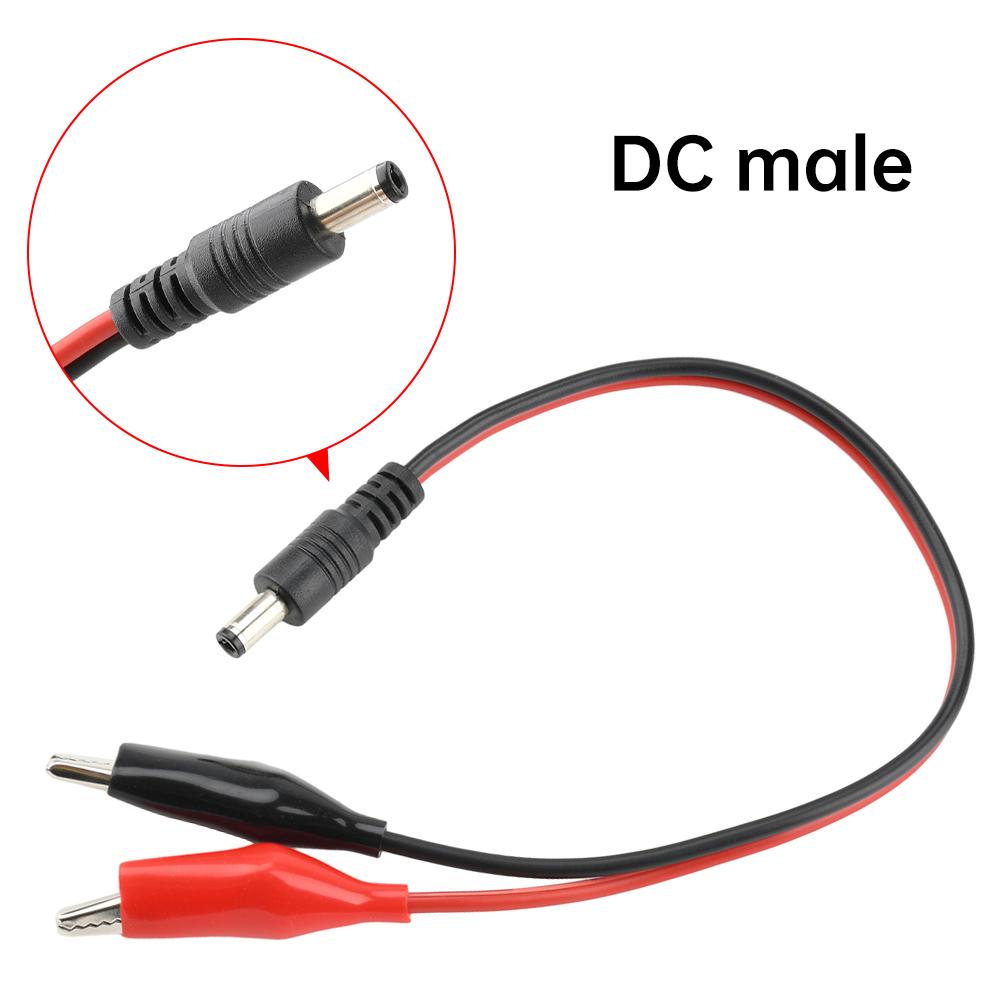 25CM/30CM Metal Alligator Clip Crocodile Electrical Clamp for Testing Probe Crocodile Test Clip to DC Adapter Multimeter For Car