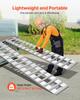 Loading Ramps, 2 Pcs 2400 x 380 mm, Durable Aluminum and Heavy-Duty Trailer Ramp Set with Anti-Slip Plates, 2721.6 kg Combined Capacity, for Carts,