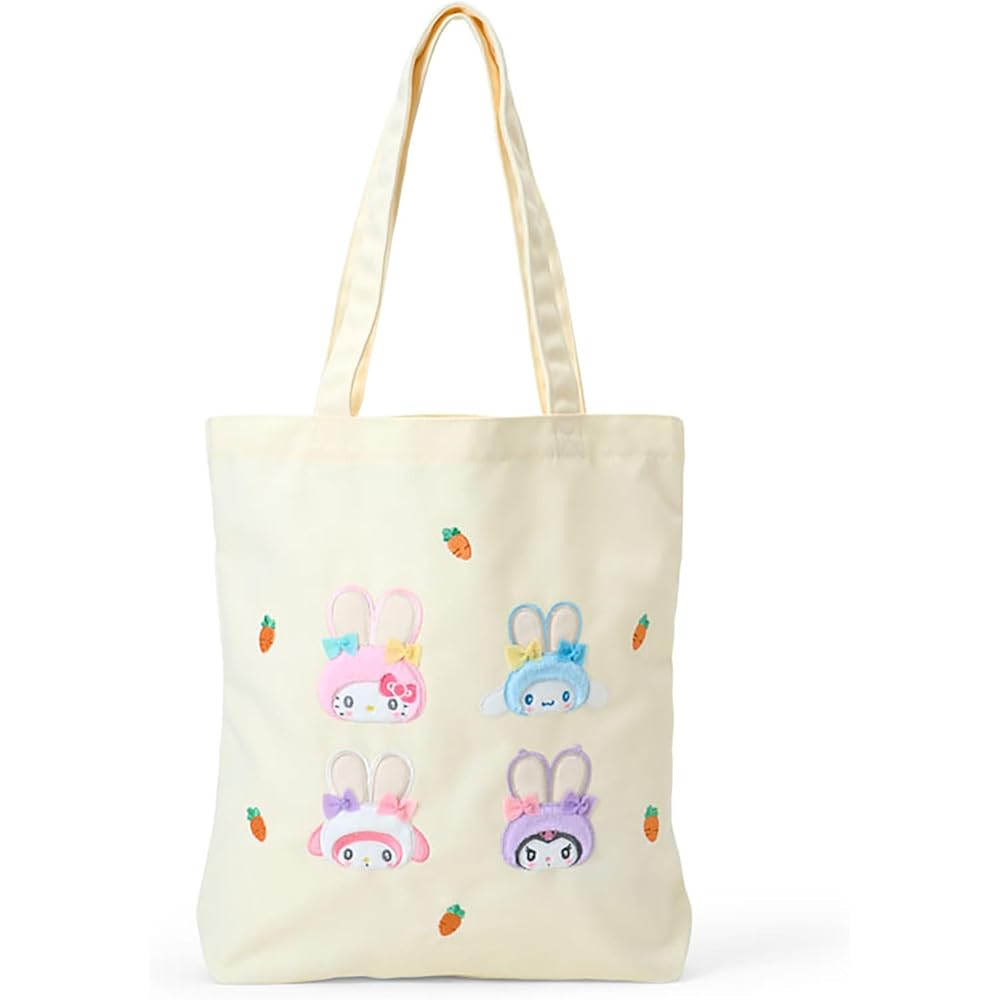 Sanrio Rabbit Ears Tote Bag A4 Size Suitable for Ages 3 and Up Sanrio Characters