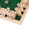 Классическая четырехсторонняя деревянная настольная игра с 2 кубиками и инструкциями «Закрой коробку», классическая настольная версия и пабная настольная игра