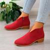 Women's Boots 2024 Hot Selling Comfort Ankle Boots High Heels Thick Heels Pointed Toes Fashion Western Gothic Boots for Women