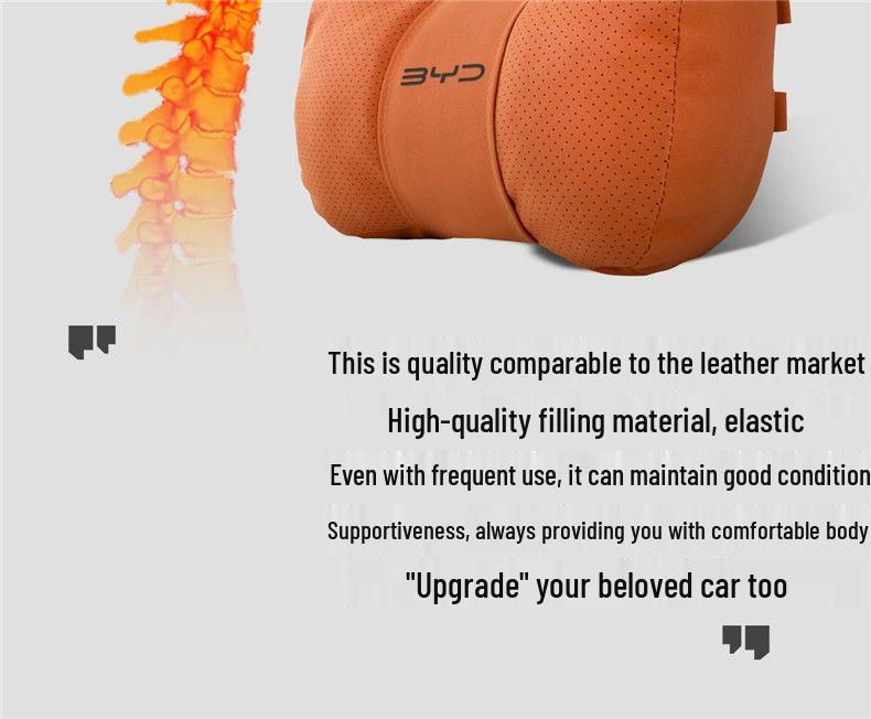 Universal Headrest & Lumbar Support for BYD: Seagull, Destroyer 05Plus, Han, Qin, Tang, Song Pro, Seal, Dolphin
