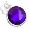 Аметистовый кулон ручной работы из стерлингового серебра 925 пробы 1,81 дюйма N2n13