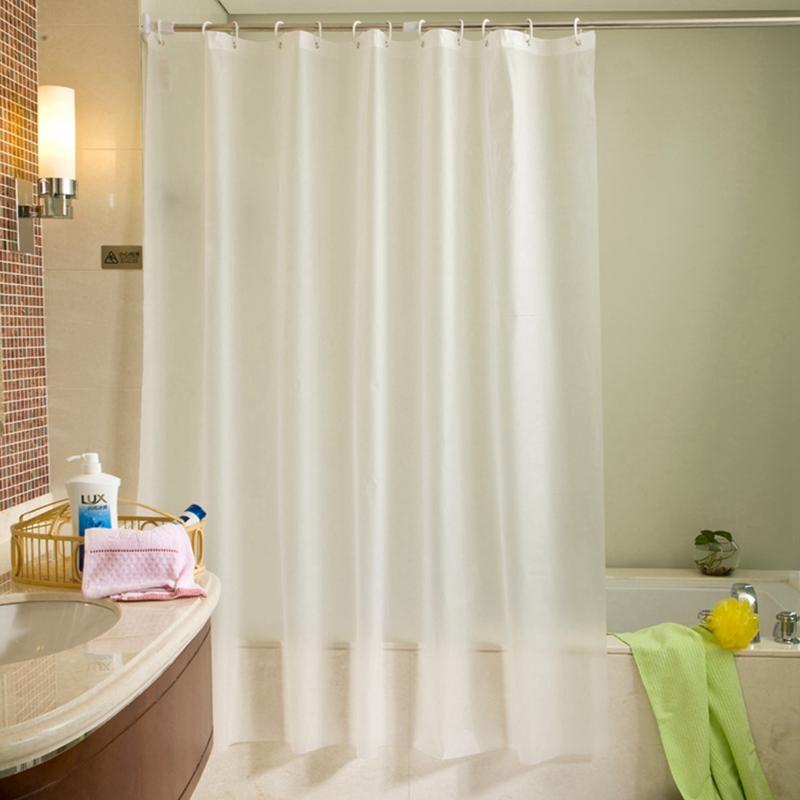 Занавески для душа в ванной комнате PEVA Водонепроницаемая утолщенная занавеска для ванной с крючками из нержавеющей стали с металлическими люверсами Занавеска для душа