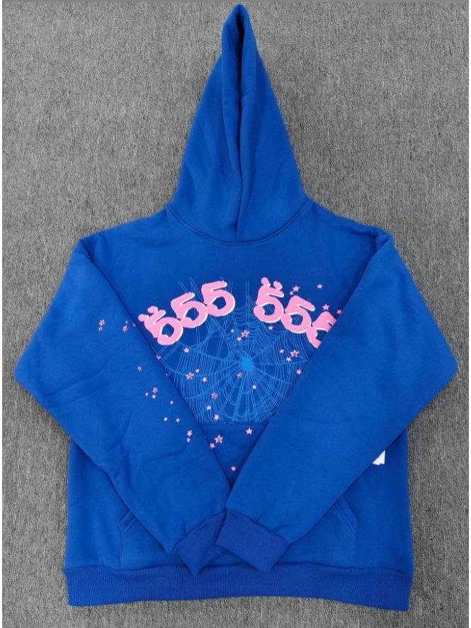 Мужская толстовка с принтом «Паутина» - Модная, свободного кроя, с плюшевой подкладкой