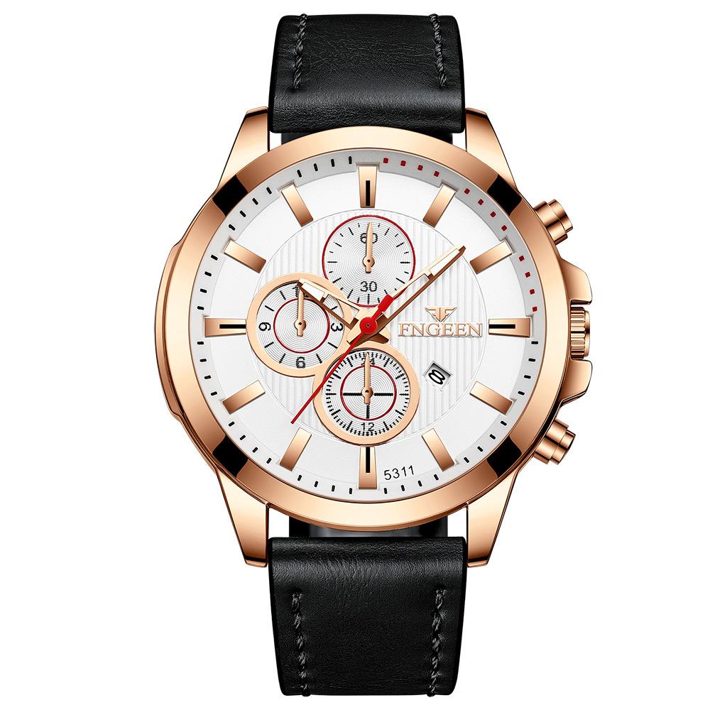 Лучший бренд, спортивные часы, повседневные мужские водонепроницаемые кварцевые часы, светящиеся мужские деловые часы из черного золота