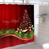 1 шт. Рождественская занавеска для душа ванная 180*180 см Рождественские украшения Водонепроницаемая