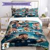 Messi Personalized Name Bed Sheet Set Suitable for Bedrooms Breathable Duvet Cover Home Decor Christmas, WeddingPerfect