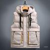 Мужской модный толстый теплый жилет без рукавов для осени и зимы, рабочая одежда