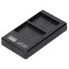 Plastic Battery Charger with LCD Display Camera Battery Double Charging for LPE5