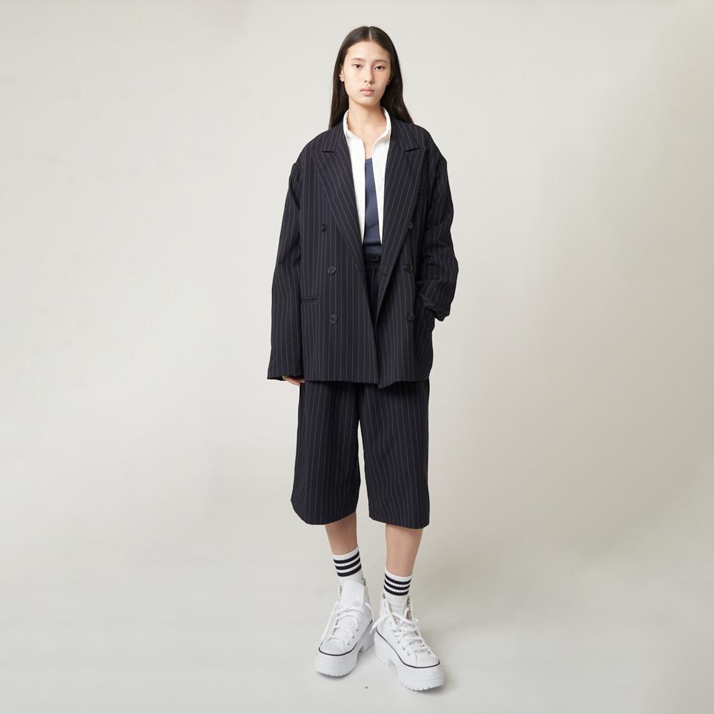 Athplatform Au51Jk06 Double-Breasted Jacket_Navy