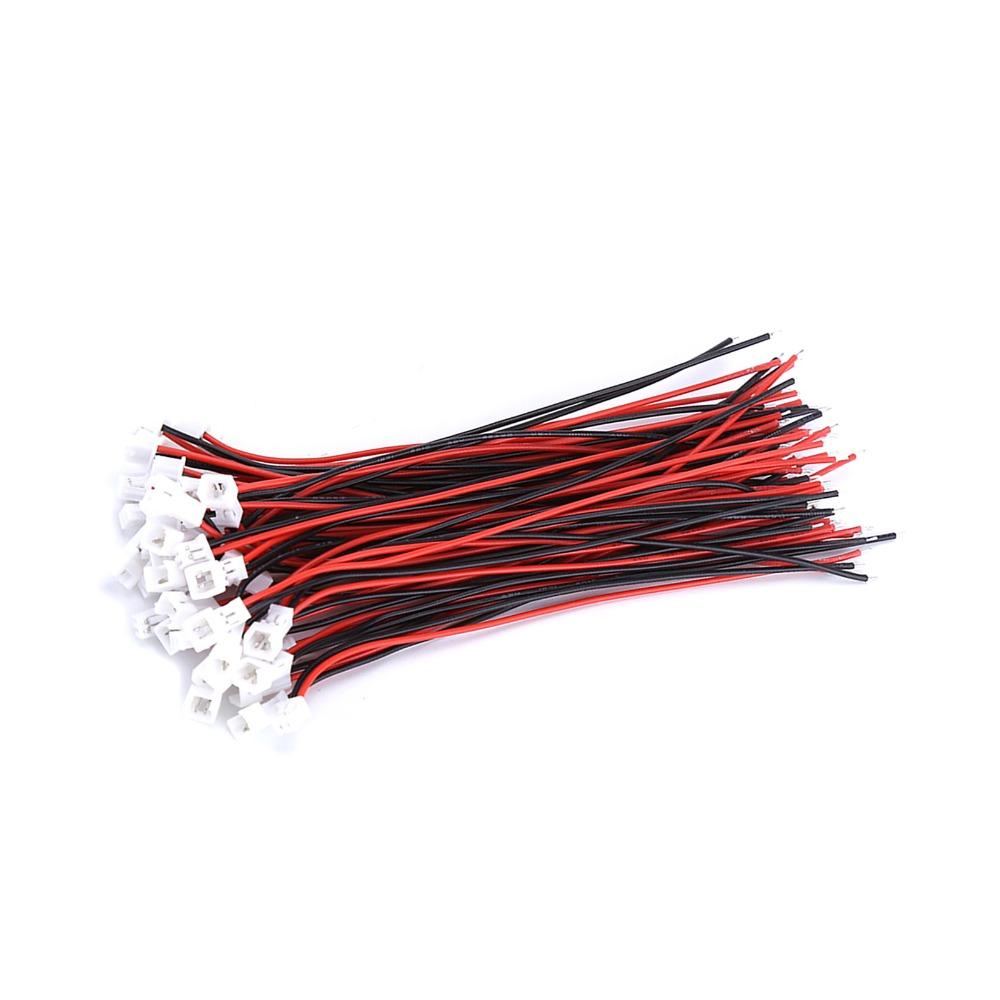 20 Sets Durable 2 Pin Micro JST Connector 3.94inch 1.25MM Male Female Connector Electrical Connector Wire Connections