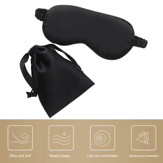 Eye Shade Convenient No Eye Pressure Compact Eye Patch Sleep Silky Eye Cover Eyeshade Cover Travel Accessory