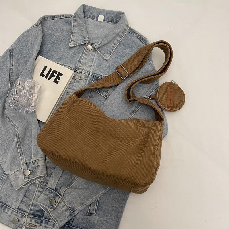 Вельветовая сумка женская сумка большая вместимость сумка через плечо