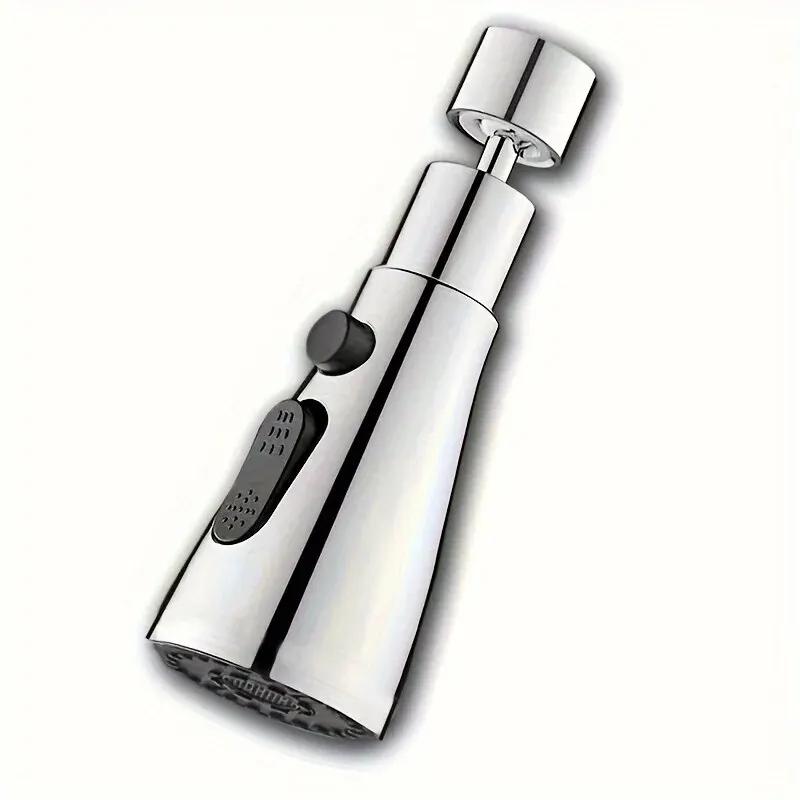 Удлинитель для крана с защитой от брызг и напорным спринклером, трехскоростной вращающийся барботер