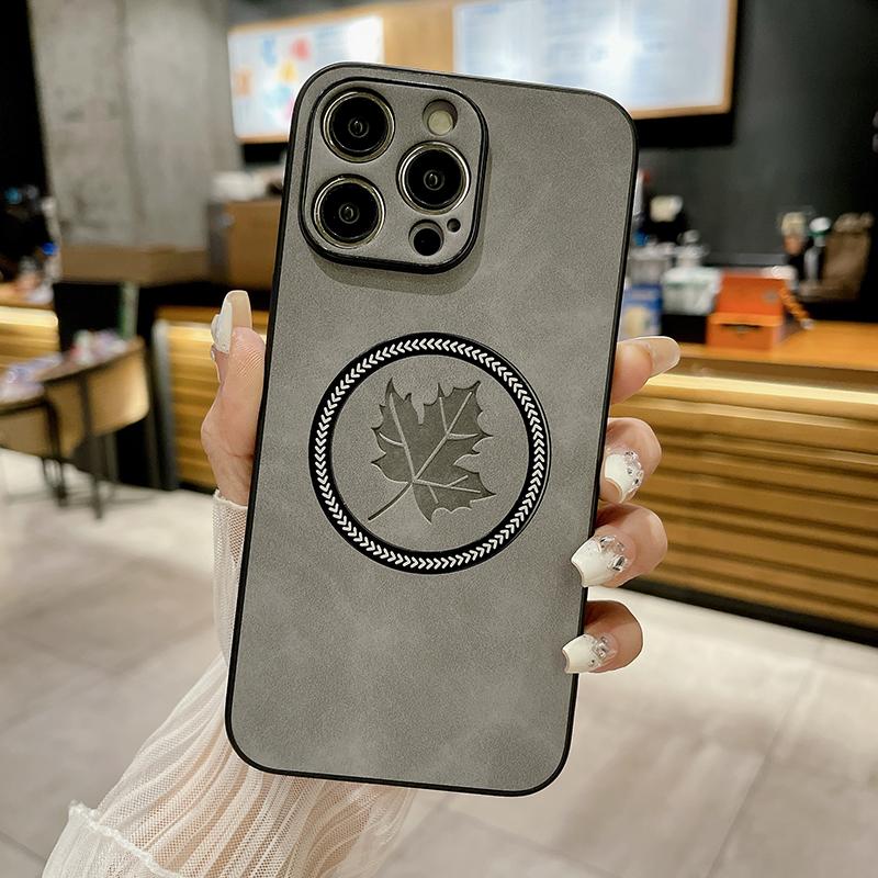 Чехол из искусственной кожи с рисунком для iPhone 16 15 14 13 12 11 16 Pro Max X XR Xs Max 15 Pro для беспроводной зарядки MagSafe, чехол для телефона