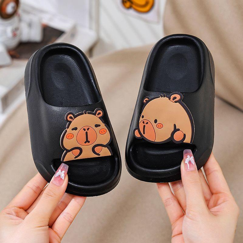 Kapibara Children's Slippers Boys Indoor Home Summer Non-Slip New Soft Sole Bathing Baby Cute Girls
