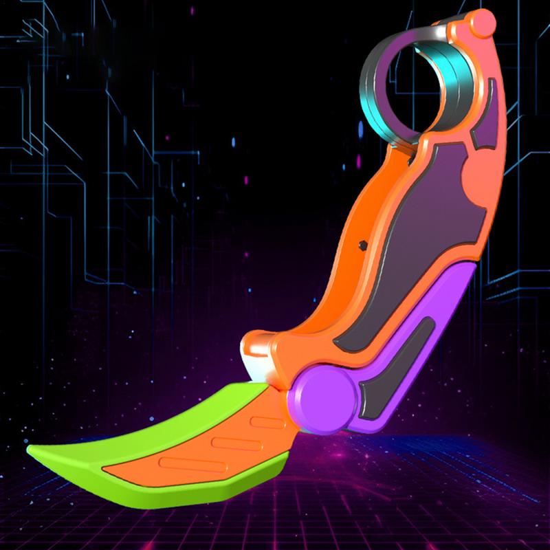 3D печатный гравитационный коготь-нож, игрушки-непоседа, пластиковый складной нож-бабочка, игрушки для снятия стресса для взрослых, новые детские игрушки, рождественские подарки