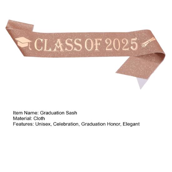 2025 Graduation Sash Glass of 2025 Graduation Honor Stole Unisex Adults Graduation Sash for High School College Academic Commencements