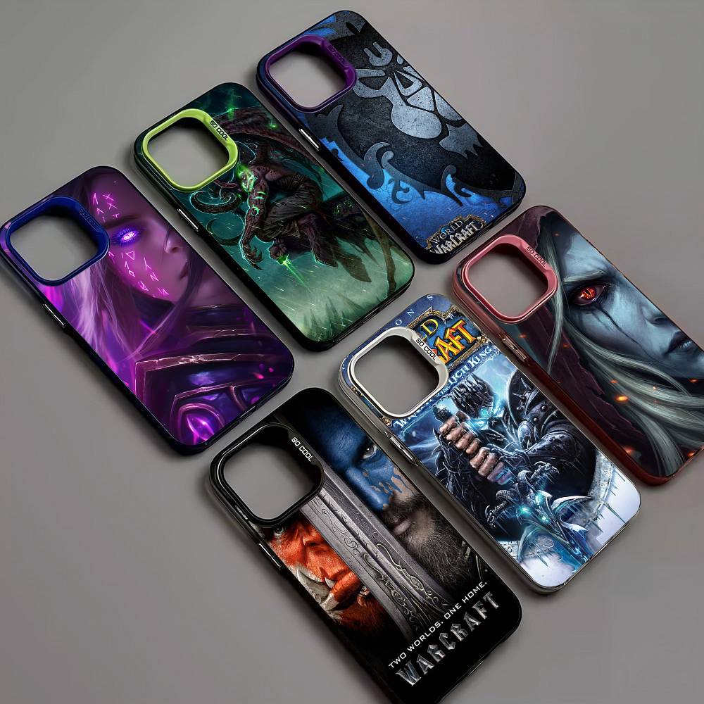 W-World Of W-Warcraft Игра Ретро Чехол Для Телефона Для IPhone 16 15 14 13 12 11 Pro Max 17 Plus Цветной Чехол