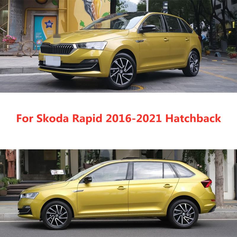 Для Skoda Rapid 2016-2021 Автомобильные Аксессуары Дефлекторы Окон Защита от Дождя и Солнца Ветровики Тонкий Молдинг