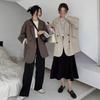 Blazers Women Minimalist Solid Outwear Loose Elegant Retro Official Fashion High Street Feminine Comfortable Suit Plus Size