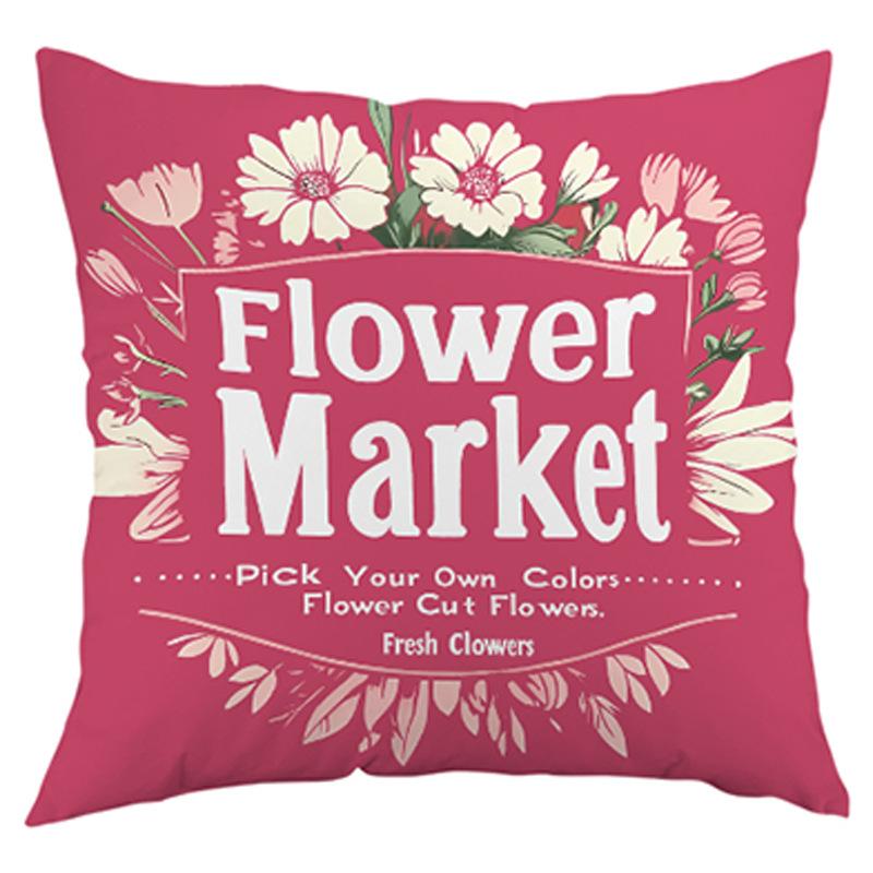 Подушка с розовым принтом на День святого Валентина, наволочка, скандинавский стиль, гостиная, диван, кровать, офис, подушка для спины, домашний декор