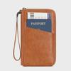 RFID Anti-Magnetic Passport & ID Zipper Wallet with Multi-Function Ticket Storage