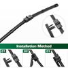 For Citroen C4 Grand Picasso C4 Picasso 2006-2008 Wiper Front&Rear Wiper Blades Windshield Windscreen Window Brushes 30"+30"+14