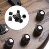10Pcs Plastic Potentiometer Control Knob 6mm Shaft Hole Volumes Control Rotary Knob Replacement Guitar Pedal Knobs