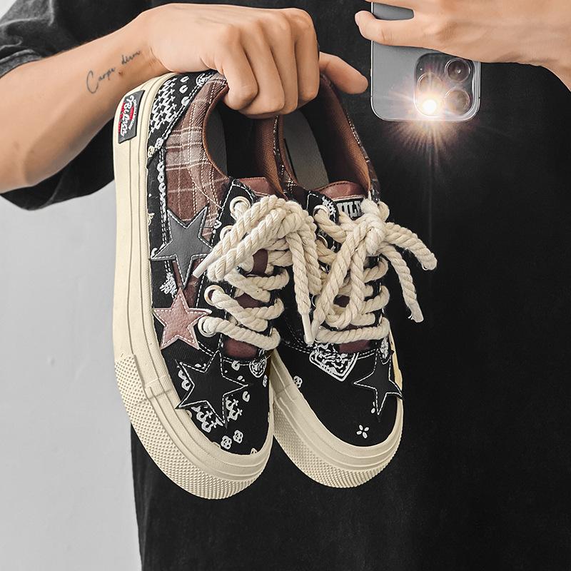 Fashion Female Sneakers Denim Canvas Shoes American Hip Hop Personalized Women High Street Walking Shoes for Girls Tenis Loafers