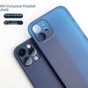 iPhone 13/12 Ultra-Thin PP Frosted Semi-Transparent Case with Full Lens Protection for Apple 15 Pro Max
