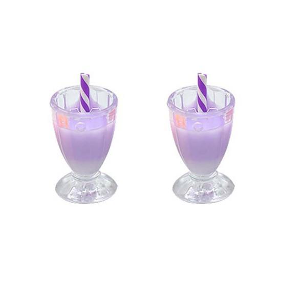 2Pcs Funny Miniature Fashion Jewelry DIY Mini Simulation Drink Cup Toys for Mobile Phone Case