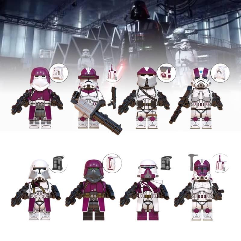 Colorful Plastic Clone Engineer Paratrooper Building Blocks For Kids Educational Toy