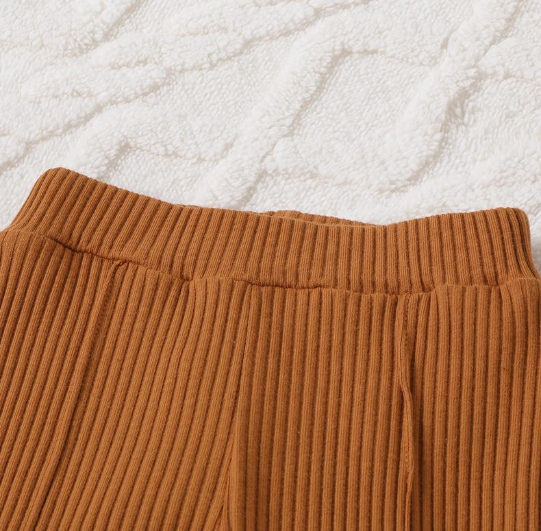 Girls Spring Autumn Suit Heart-shaped Printed Pit Strip Long-sleeved Sweatshirt and Trousers 3-piece Set