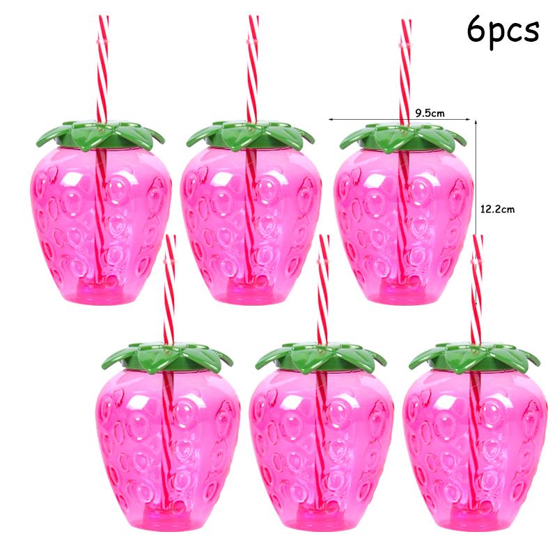 Гавайская вечеринка Луау Фламинго Украшение Ананас Кокосовый напиток Чашка Свадьба День рождения Лето Гавайская тропическая вечеринка Украшения