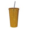 Insulated Glitter Coffee Cup Double Layer Stainless Steel Water Bottle  Girl
