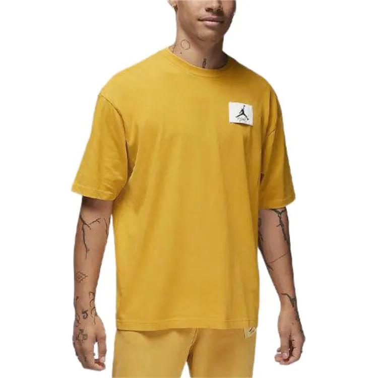 Jordan T Shirt Men's Ochre Yellow (Unisex) T-Shirts DZ0605 752