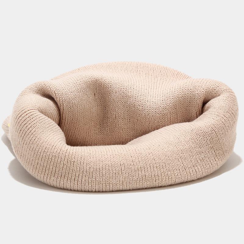 Вязаная шапка с вышивкой бабочки для мужчин и женщин, теплая лыжная эластичная мягкая шапка на зиму