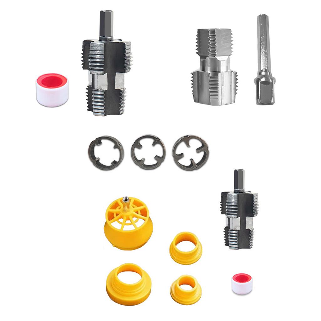 Электродрель Совместимый ПВХ Труборез ПВХ Нарезчик Резьбы Инструмент Пластиковая Труба Метчик Плашка Труборез Аксессуары
