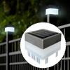 Солнечный фонарь на столбик забора Современное освещение без проводки Фонарь для забора Крышка столбика Фонарь на солнечной зарядке Для террасы Дороги Ворот Сада Балкона