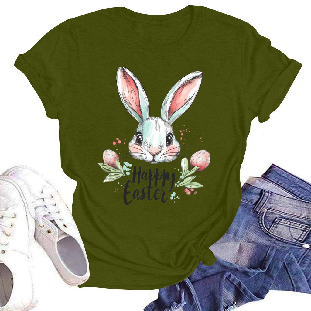 Женская повседневная свободная футболка с принтом, круглый вырез, пуловер, короткий рукав, топ