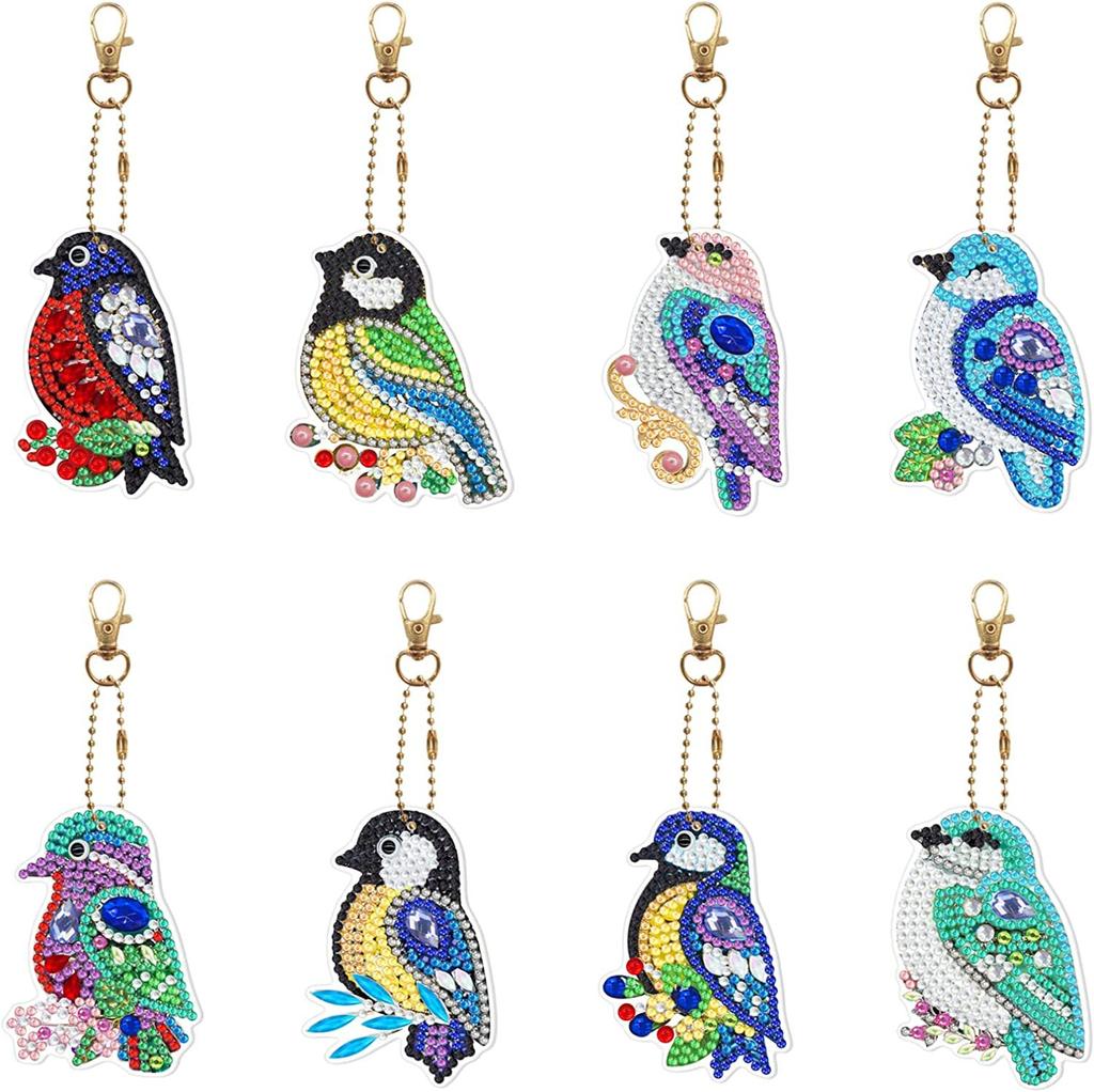 Алмазная картина Бабочка Колибри Брелок Ручной Работы Diy Ювелирные Изделия Подвеска Рождественский Брелок