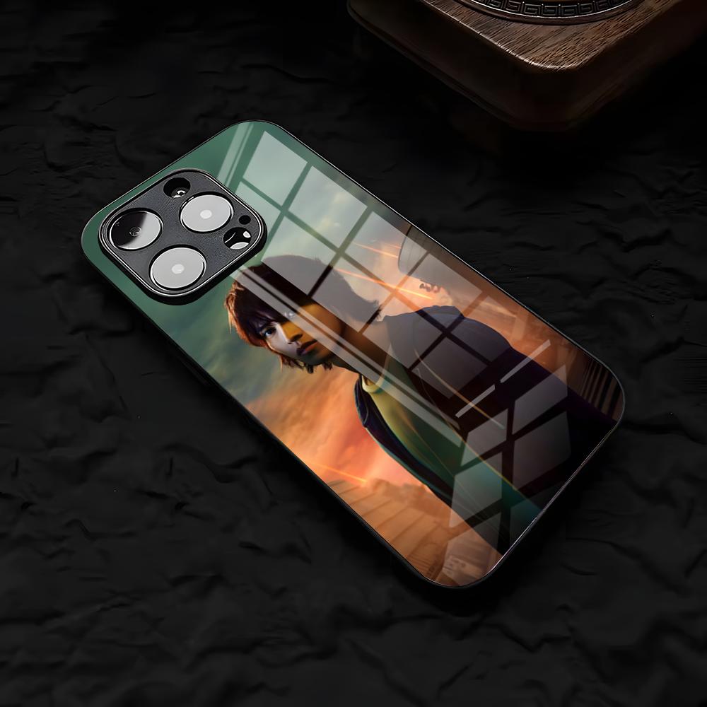 Горячий ТВ Алиса I-In B-Borderland Чехол для телефона для iPhone 17 Air 16 E Pro Max 15 14 13 Mini 12 Pro 11 Max Plus Черная стеклянная крышка