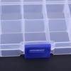 Plastic Detachable Storage Case Square Fishing Tackle Box 10 Compartments Storage Box Fishing Box