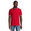 Mens Practice Contrast Polo Shirt